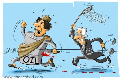 بازداشت قذافی