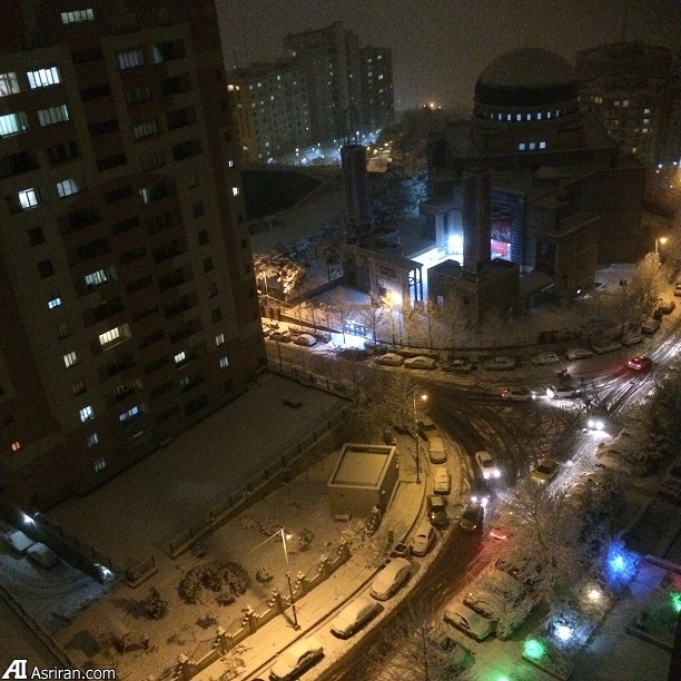 اولین برف زمستانی در تهران (عکس)
