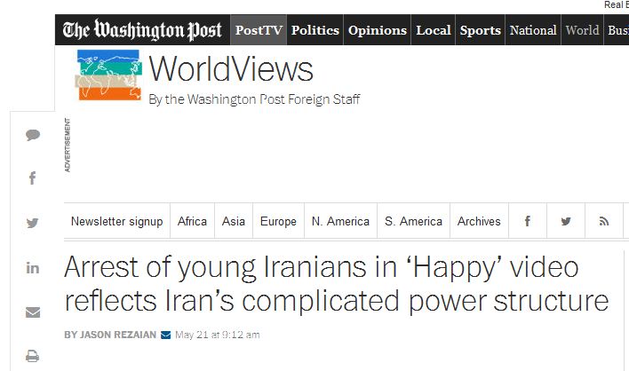 بازتاب گسترده بازداشت و آزادی 6 جوان ویدئو کلیپ هپی در رسانه های خارجی (+عکس)
