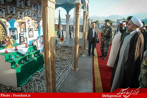بازدید روحانی از نمایشگاه  وزارت دفاع (عکس)