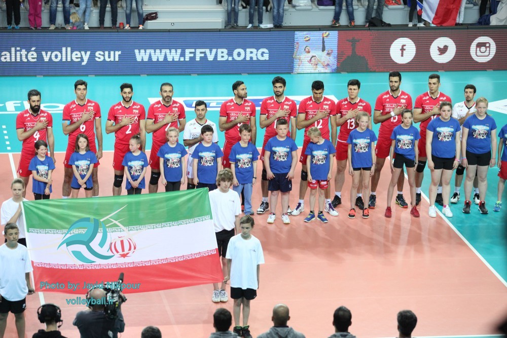 ایران 0 - 3 فرانسه /دومین شکست تیم ملی والیبال از فرانسه(+گزارش تصویری)
