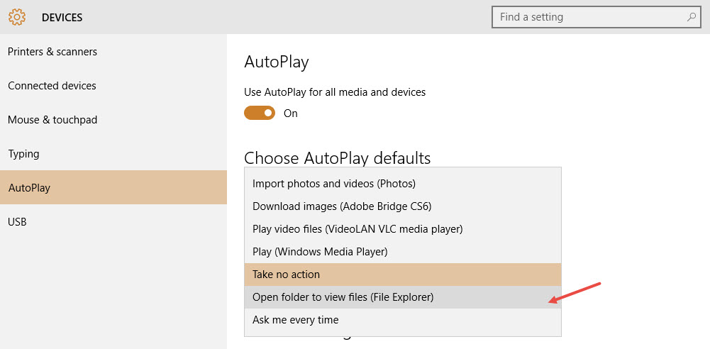 با قابلیت Auto Play در ویندوز 10 آشنا شوید