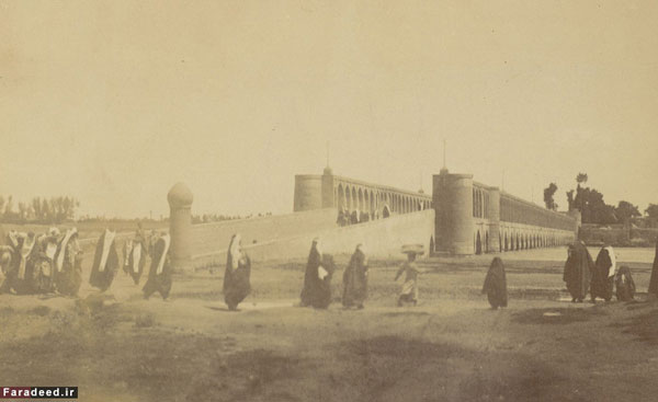 سی وسه پل اصفهان در سال 1270 (+عکس)