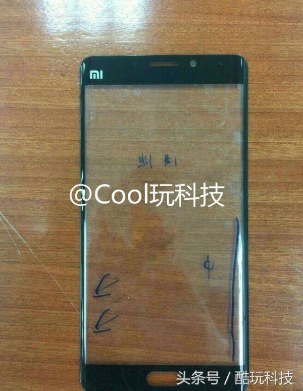 انتشار تصویر جدید از پنل جلو شیائومی Mi Note 2