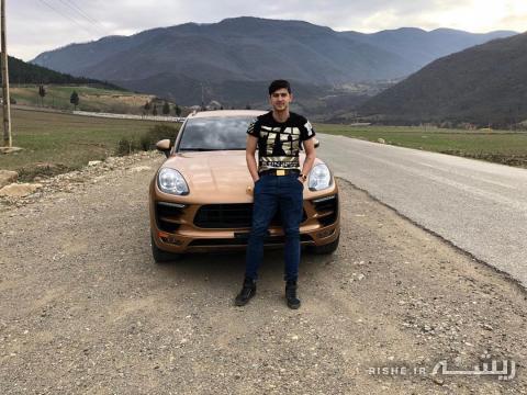 پورشه سواری سردار آزمون (عکس)