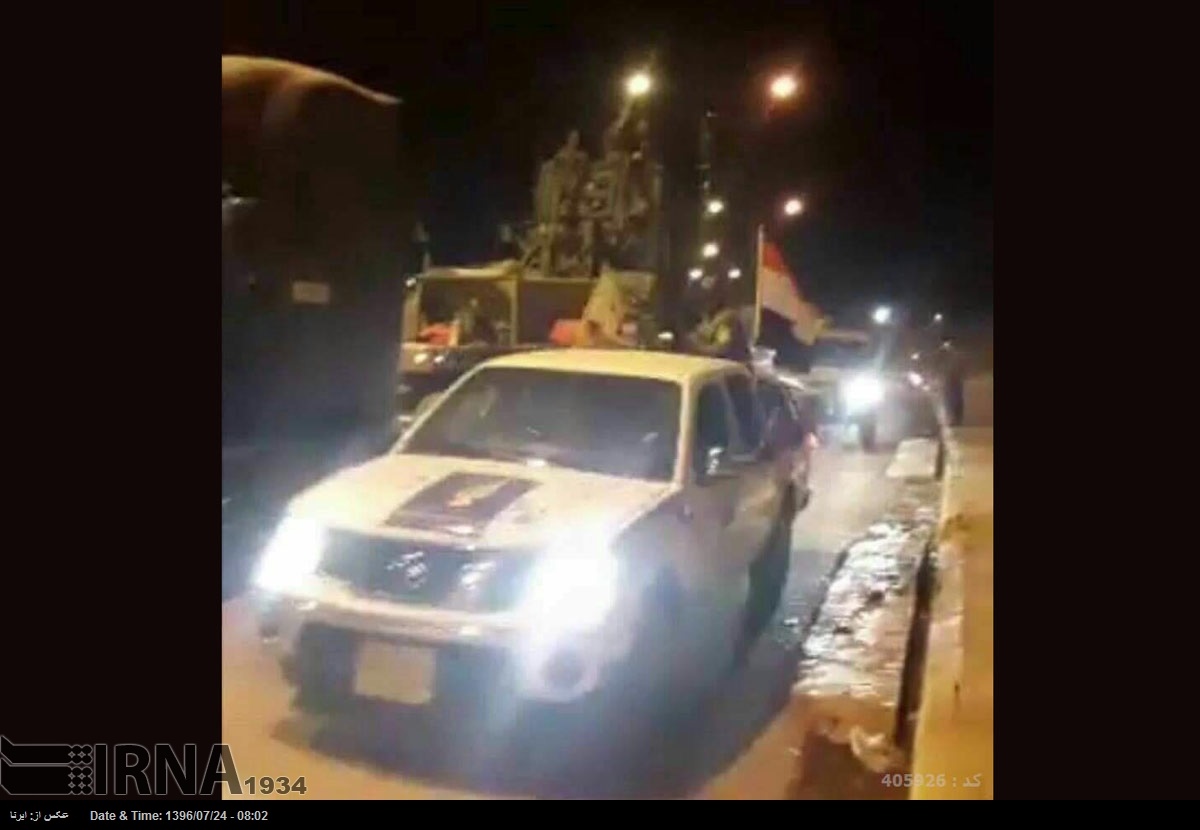 حرکت نیروهای عراقی به سمت کرکوک (+عکس) حرکت نیروهای عراقی به سمت کرکوک (+عکس)