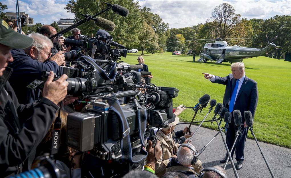 پشت صحنه سخنرانی ترامپ در کاخ سفید (عکس)