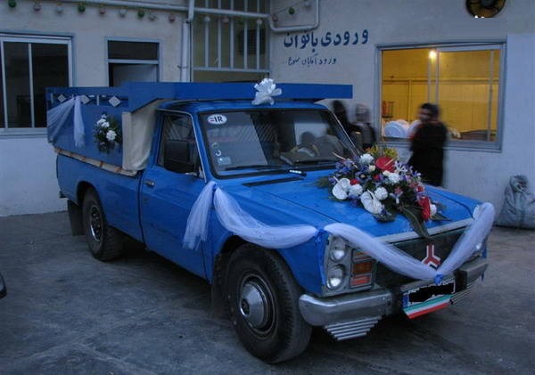ماشین عروس متفاوت (عکس)