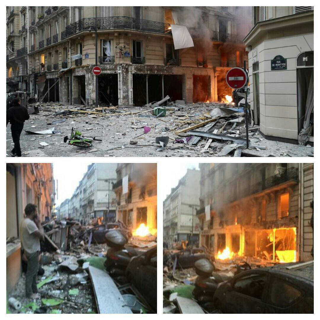 تصاویری از انفجار مهیب در پاریس تصاویری از انفجار مهیب در پاریس