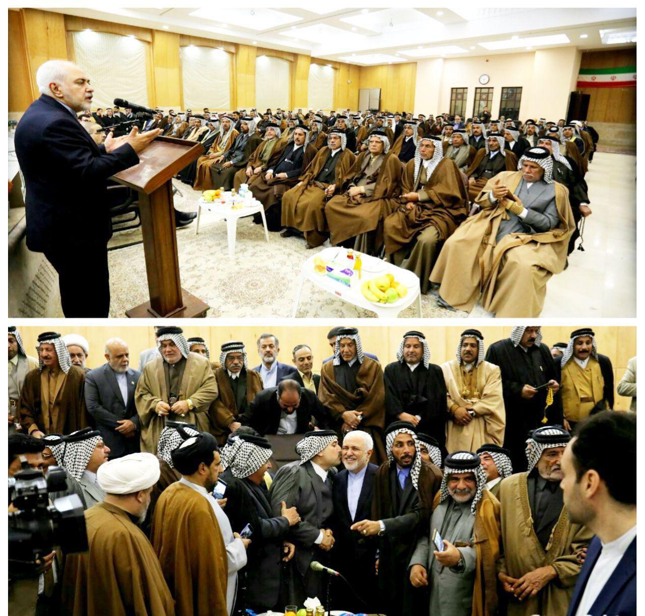 دیدار سران قبایل و عشایر عراق با ظریف (+عکس) دیدار سران قبایل و عشایر عراق با ظریف (+عکس)
