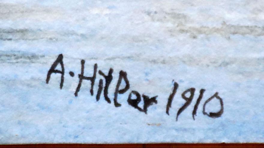 تابلو‌های نقاشی هیتلر در حراجی به فروش نرفت