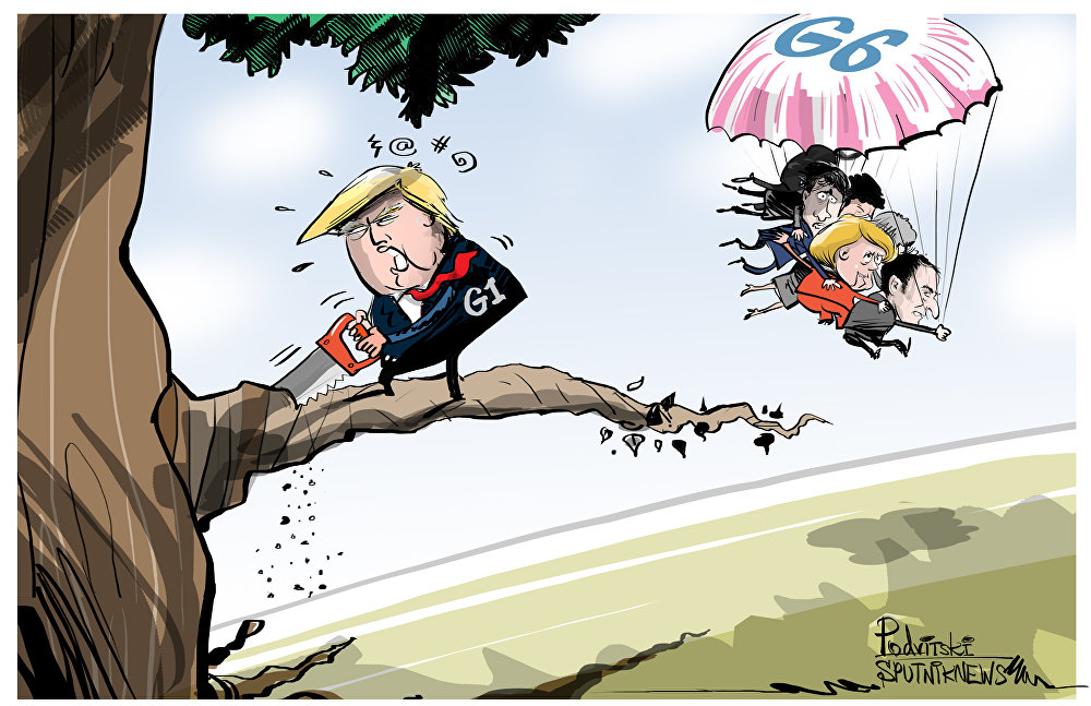 ترامپ منزوی در نشست سران 