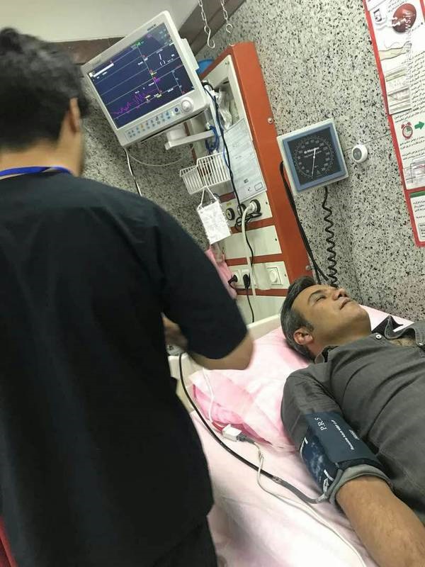 حمله قلبی شهرام شکوهی به‌خاطر هیجان بازی ایران (عکس)