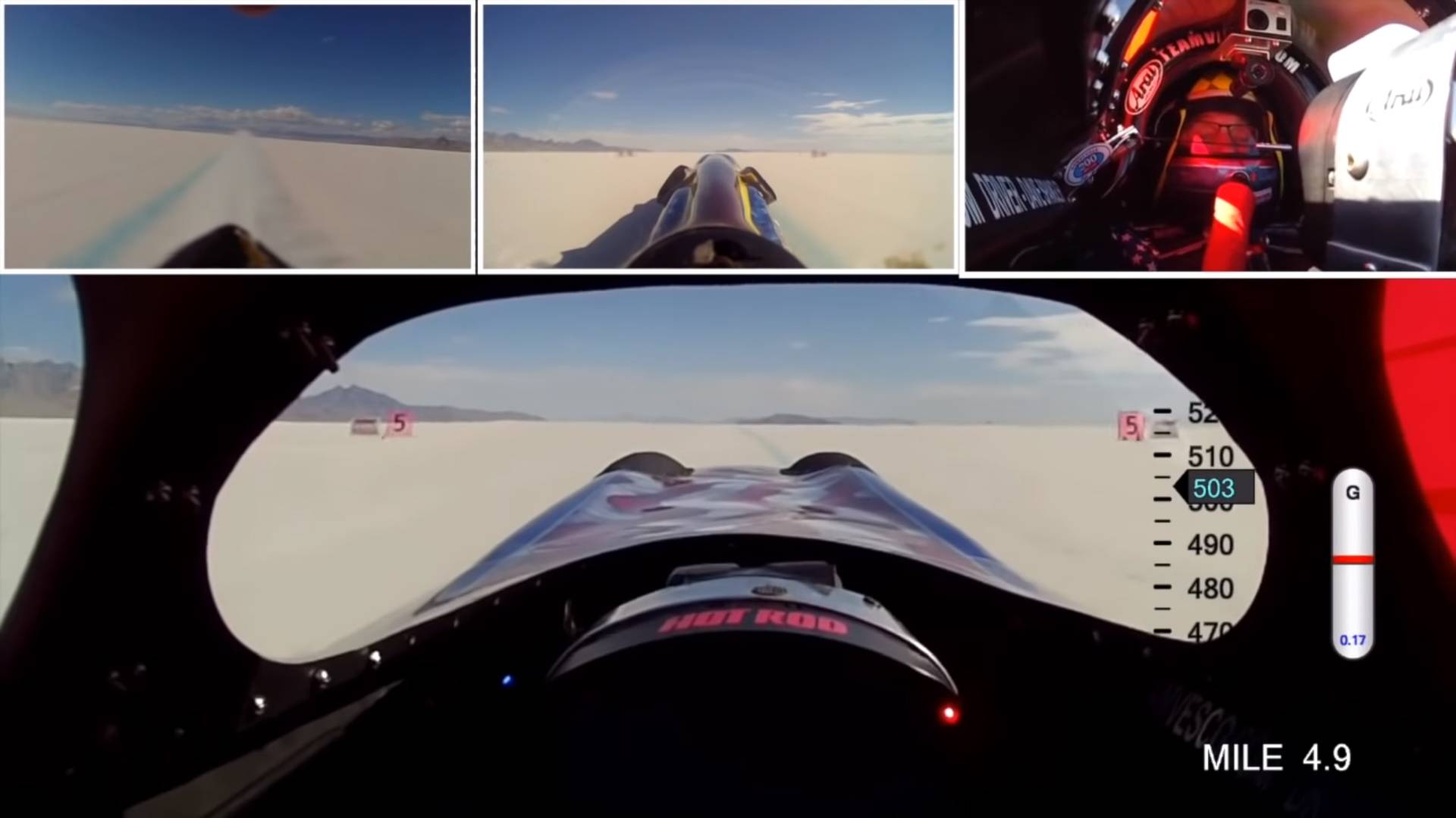 سریعترین خودروی چرخدار زمین/  سرعت 804 کیلومتر بر ساعت سریعترین خودروی چرخدار زمین/  سرعت 804 کیلومتر بر ساعت