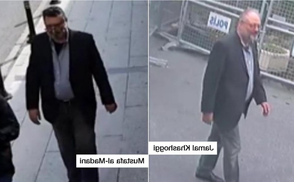 خروج مامور سعودی با لباس خاشقچی از کنسولگری (+عکس)