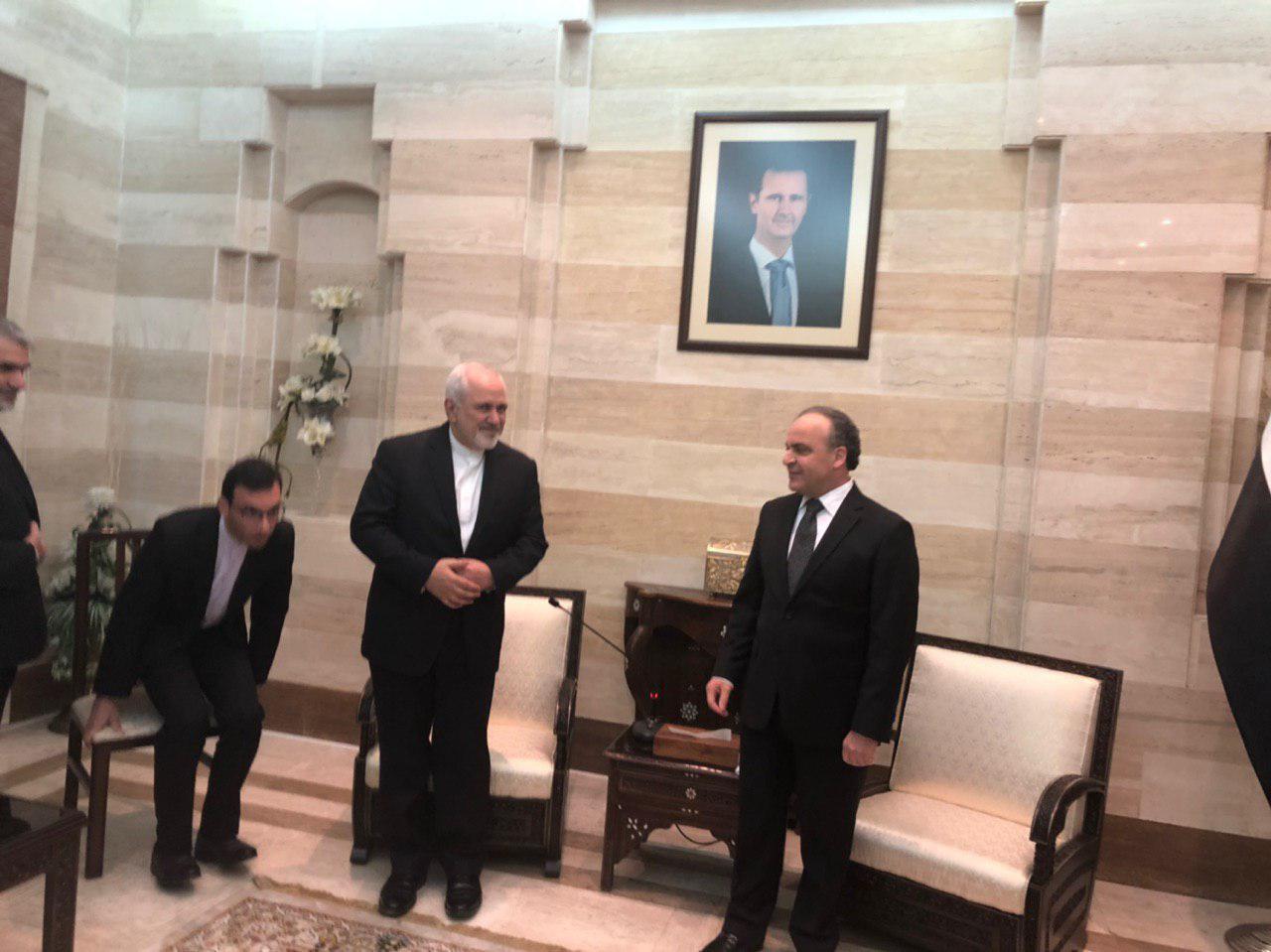 دیدار ظریف با نخست وزیر سوریه در دمشق (+عکس) دیدار ظریف با نخست وزیر سوریه در دمشق (+عکس)