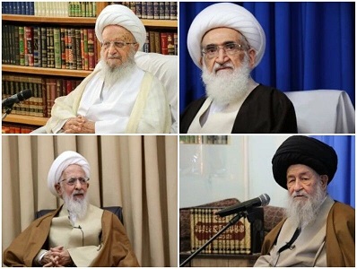 دعوت مراجع تقلید از مردم برای حضور در راهپیمایی ۲۲ بهمن دعوت مراجع تقلید از مردم برای حضور در راهپیمایی ۲۲ بهمن