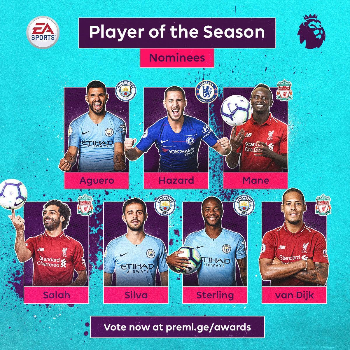 کاندیدهای بهترین بازیکن فصل انگلیس معرفی شدند (عکس)