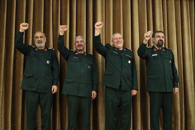 4 فرمانده سپاه در یک قاب