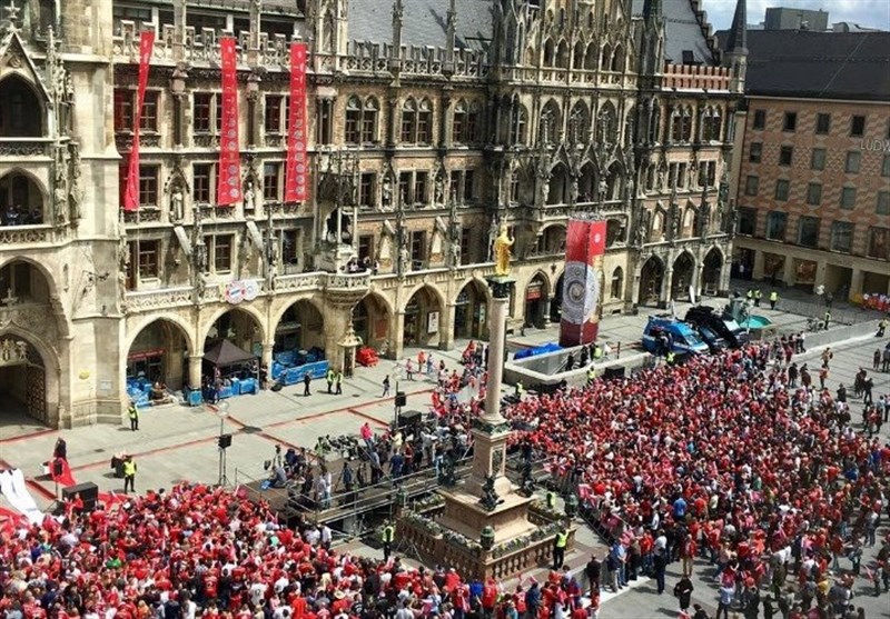 وداع روبن و ریبری در جشن بایرن مونیخ