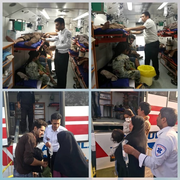 19 مصدوم در واژگونى اتوبوس در جاده زاهدان - بم 19 مصدوم در واژگونى اتوبوس در جاده زاهدان - بم