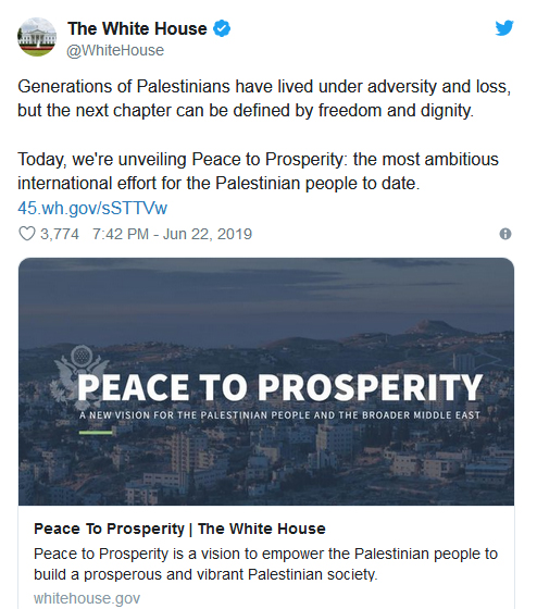 رونمایی از دستپخت داماد ترامپ برای فلسطینی‌ها