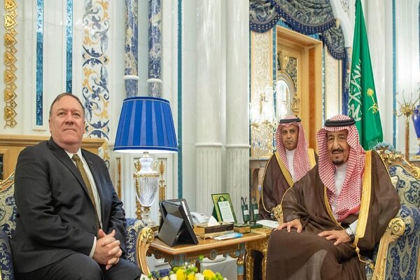 پمپئو: درباره امنیت کشتیرانی با پادشاه سعودی رایزنی کردم پمپئو: درباره امنیت کشتیرانی با پادشاه سعودی رایزنی کردم