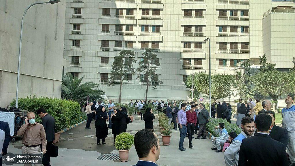 آتش سوزی در وزارت نفت / ساختمان تخلیه شد