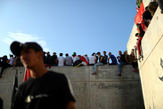 ساختمان توخالی مقر معترضان عراق (+عکس)