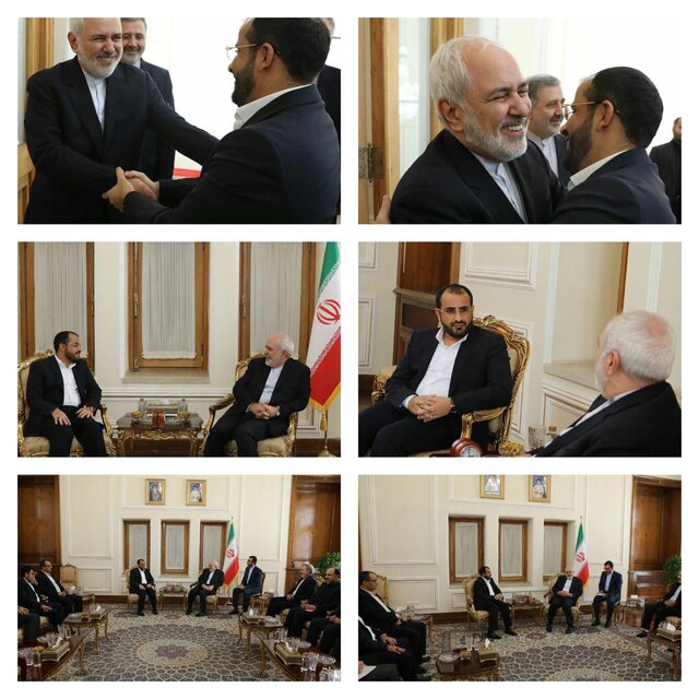 دیدار و گفتوگوی سخنگوی انصارالله یمن با ظریف دیدار و گفتوگوی سخنگوی انصارالله یمن با ظریف