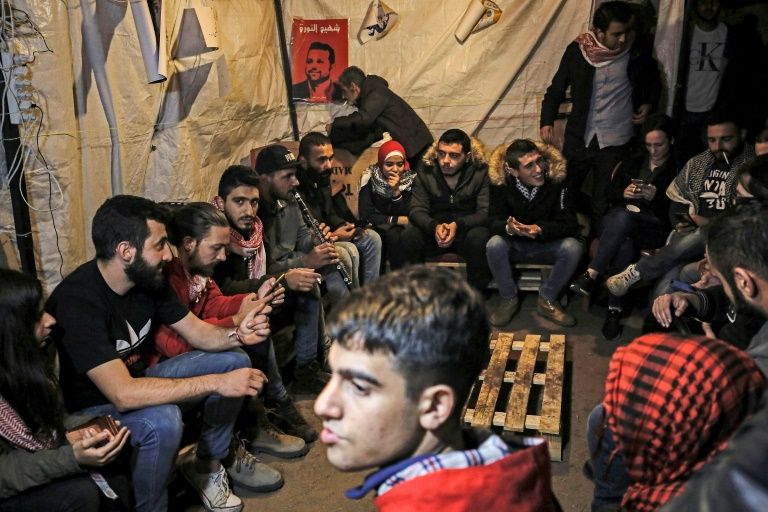 چادرهای  چادرهای گفت و گو  معترضانلبنان