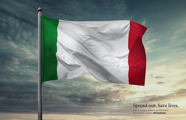 تاکید بر رعایت فاصله عمومی در برخی پرچم های جهان