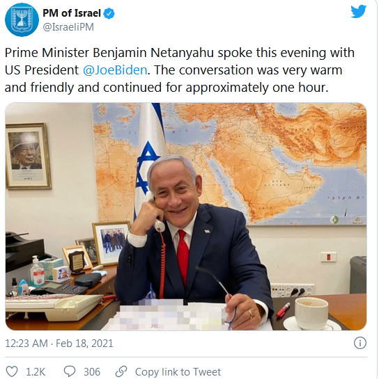 بایدن بالاخره به نتانیاهو تلفن زد