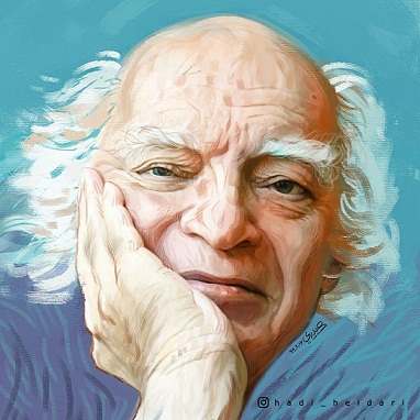 20 نکته دربارۀ نجف دریابندری با رنگ زرد و نارنجی