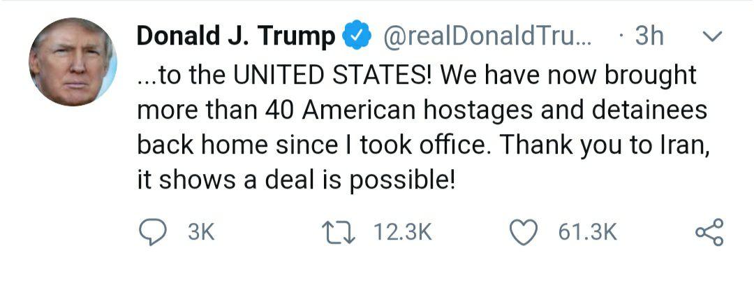 ترامپ: من در انتخابات برنده خواهم شد؛ ایران صبر نکند از همین حالا  با من مذاکره کند ترامپ: من در انتخابات برنده خواهم شد؛ ایران صبر نکند از همین حالا  با من مذاکره کند