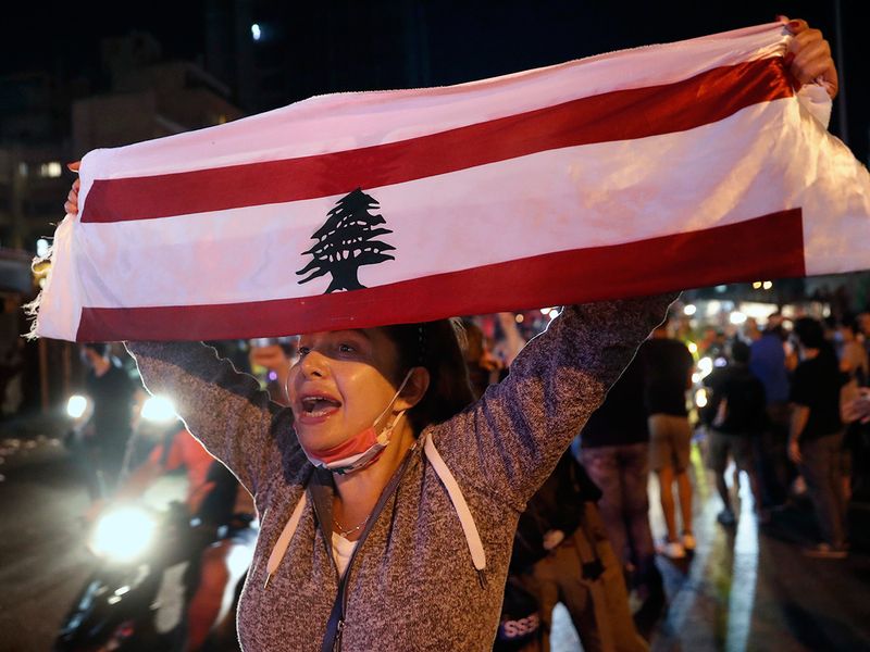 تظاهرات در لبنان