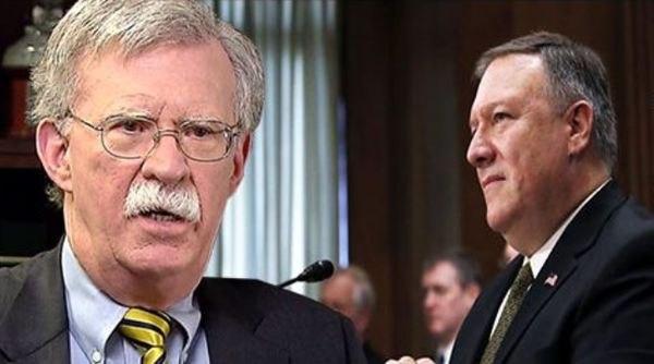 وزیر خارجه آمریکا بولتون را  پامپئو و بولتن