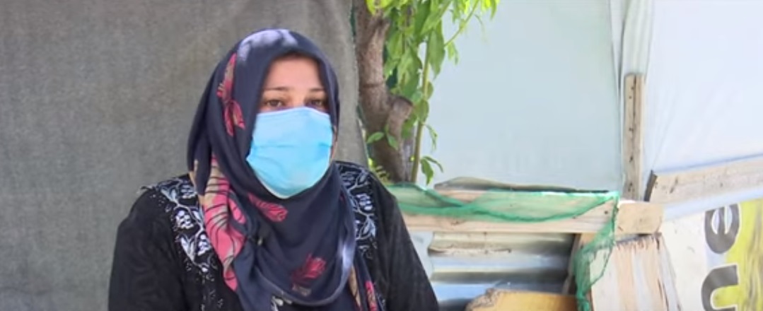 زن پناهنده سوریه در لبنان