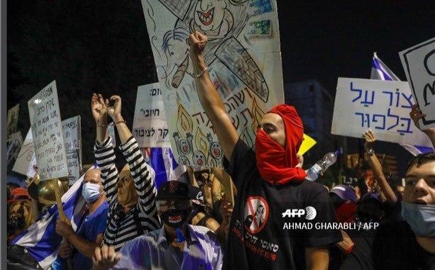 تظاهرات شهروندان اسرائیل علیه نتانیاهو(+عکس)/ نتانیاهو در دادگاه تظاهرات  اسرائیل