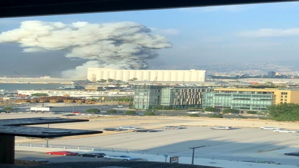 وقوع آتشسوزی مجدد در مکان انفجار بیروت وقوع آتشسوزی مجدد در مکان انفجار بیروت