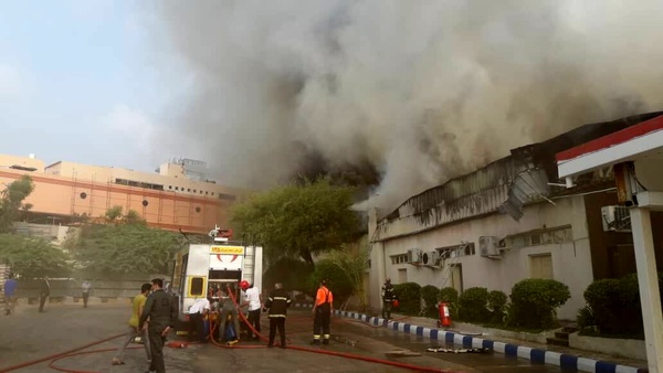 آتش سوزی در 