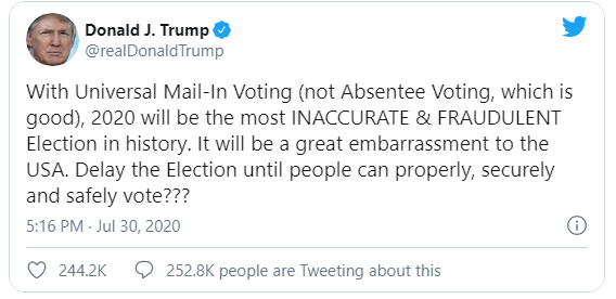 تشدید اختلاف نظرها بر سر رایگیری پستی در آمریکا؛ چند ایالت از دولت شکایت میکنند تشدید اختلاف نظرها بر سر رایگیری پستی در آمریکا؛ چند ایالت از دولت شکایت میکنند