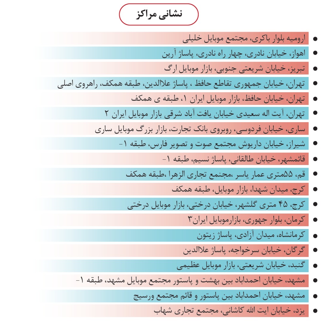 مراکز رایگان ارائه خدمات نرمافزاری به مشتریان هوآوی در سراسر کشور مراکز رایگان ارائه خدمات نرمافزاری به مشتریان هوآوی در سراسر کشور