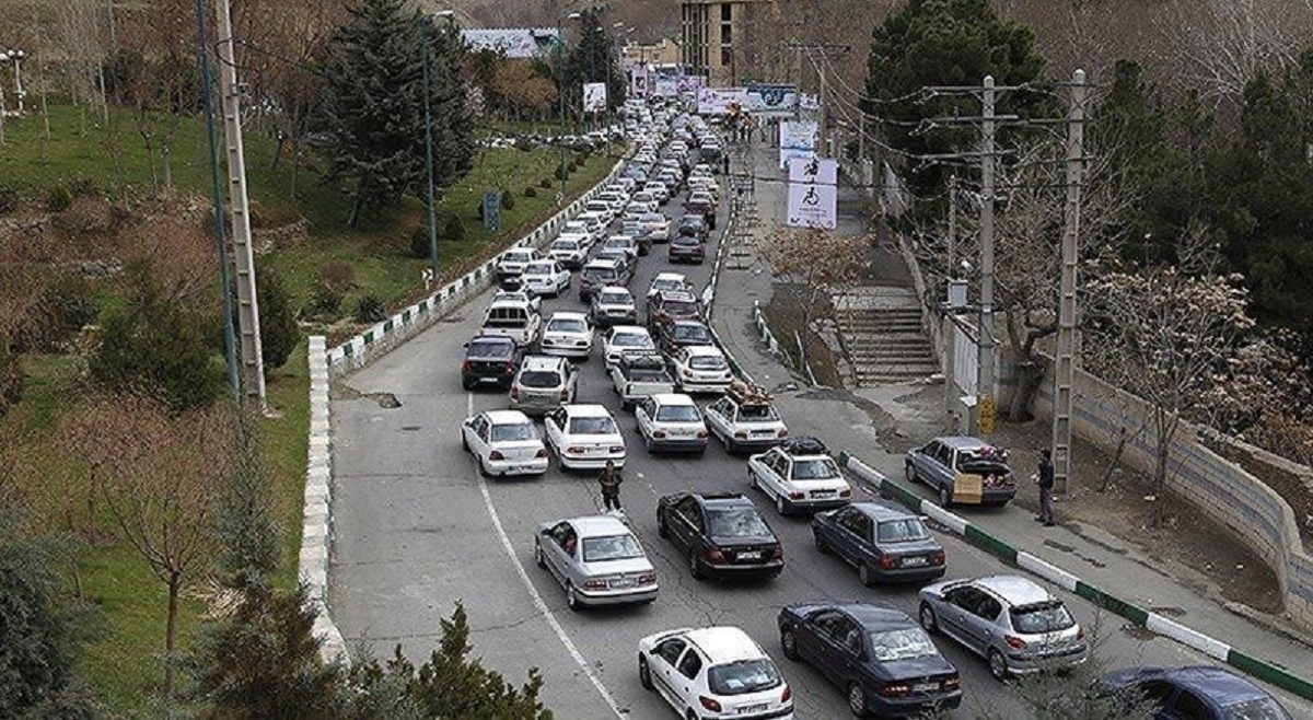 ترافیک سنگین در آزادراه تهران - شمال