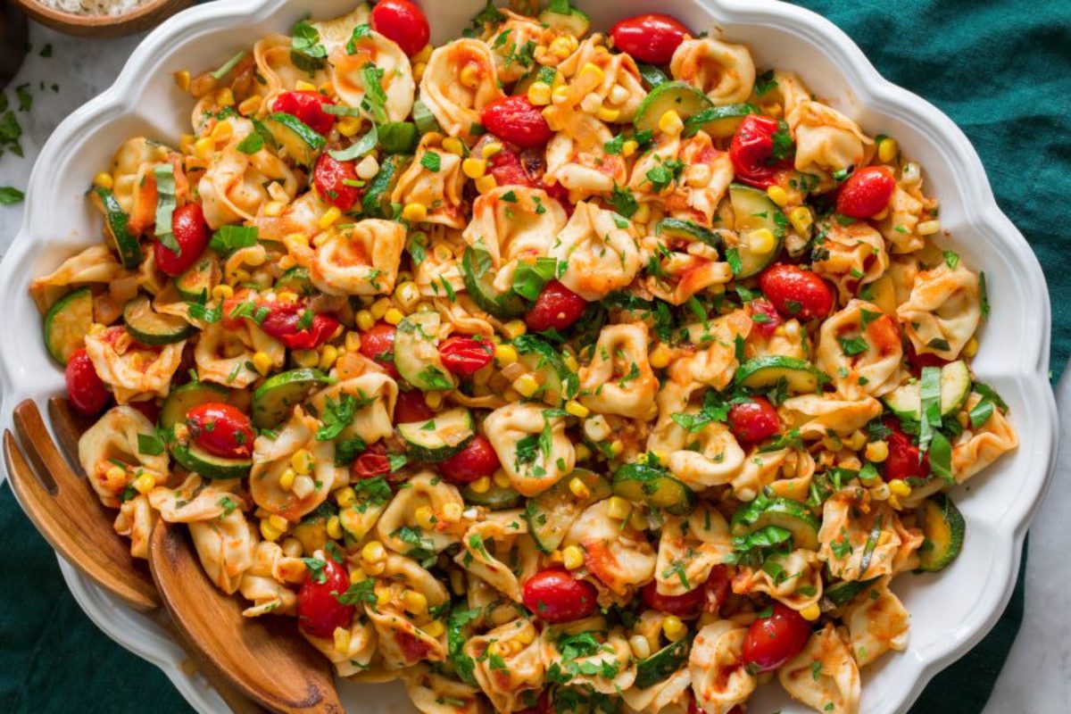 طرز تهیه سالاد پاستا با سبزیجات طرز تهیه سالاد پاستا با سبزیجات