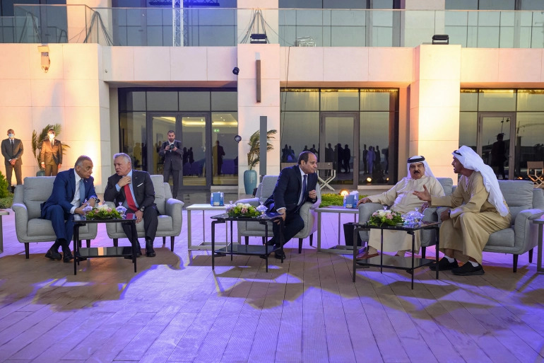 نشست سران 5 کشور عربی در مصر نشست سران 5 کشور عربی در مصر