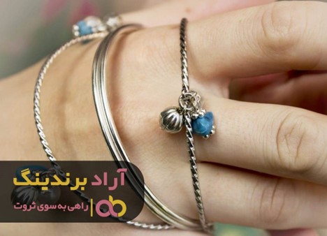 النگو نقره سفید رنگ ثابت همدان