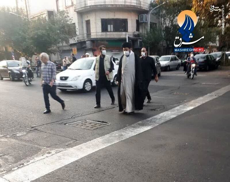 عکسی از فرزند مقام معظم رهبری در اجتماع امت رسول الله(ص)