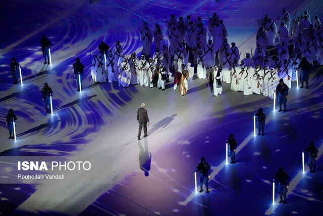 حضور غافلگیر کننده هنرپیشه هالیوودی در مراسم افتتاحیه جام جهانی قطر حضور غافلگیر کننده هنرپیشه هالیوودی در مراسم افتتاحیه جام جهانی قطر