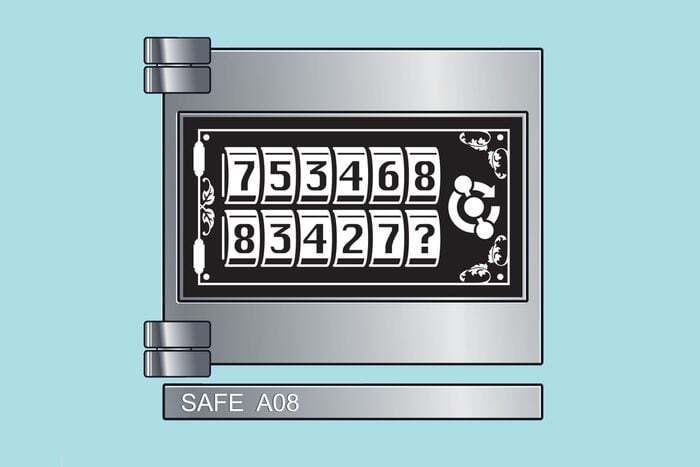 جای خالی رمز گاوصندوق را پر کنید جای خالی رمز گاوصندوق را پر کنید